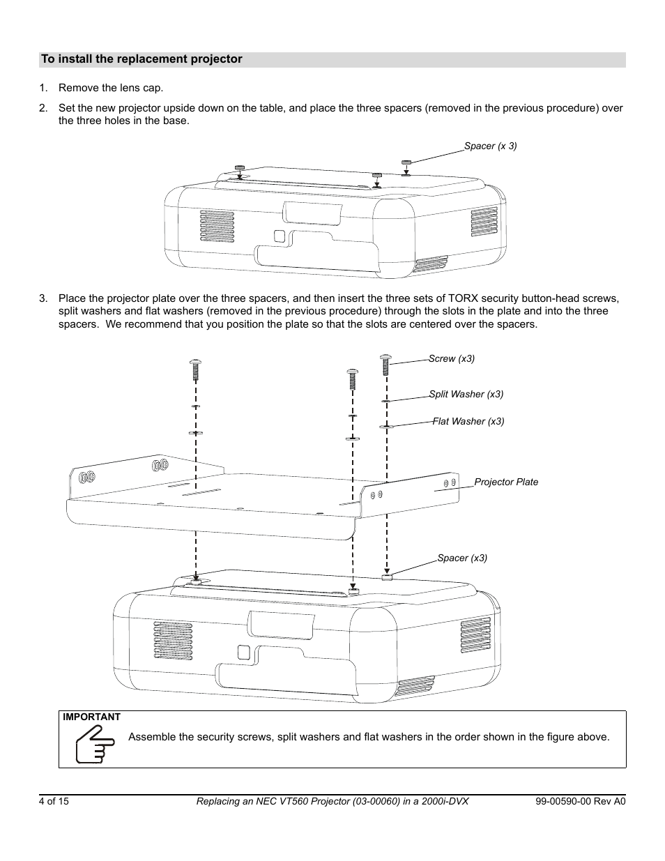 NEC Projector VT560 User Manual | Page 4 / 15