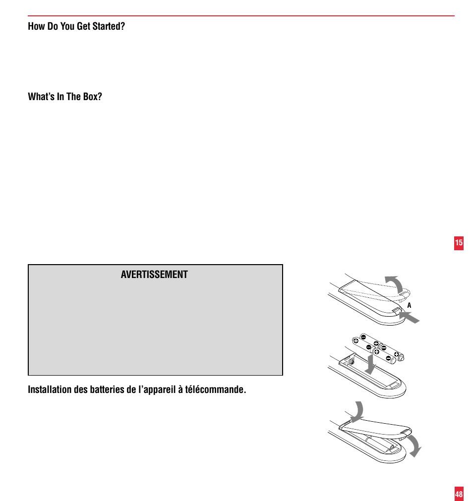 Avertissement, How do you get started, What’s in the box | NEC MultiSync MT600 User Manual | Page 16 / 32