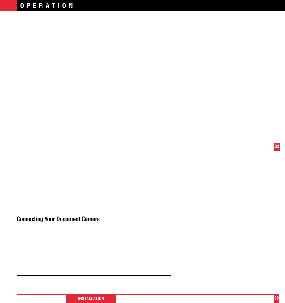 Connecting your document camera | NEC MultiSync MT600 User Manual | Page 31 / 32