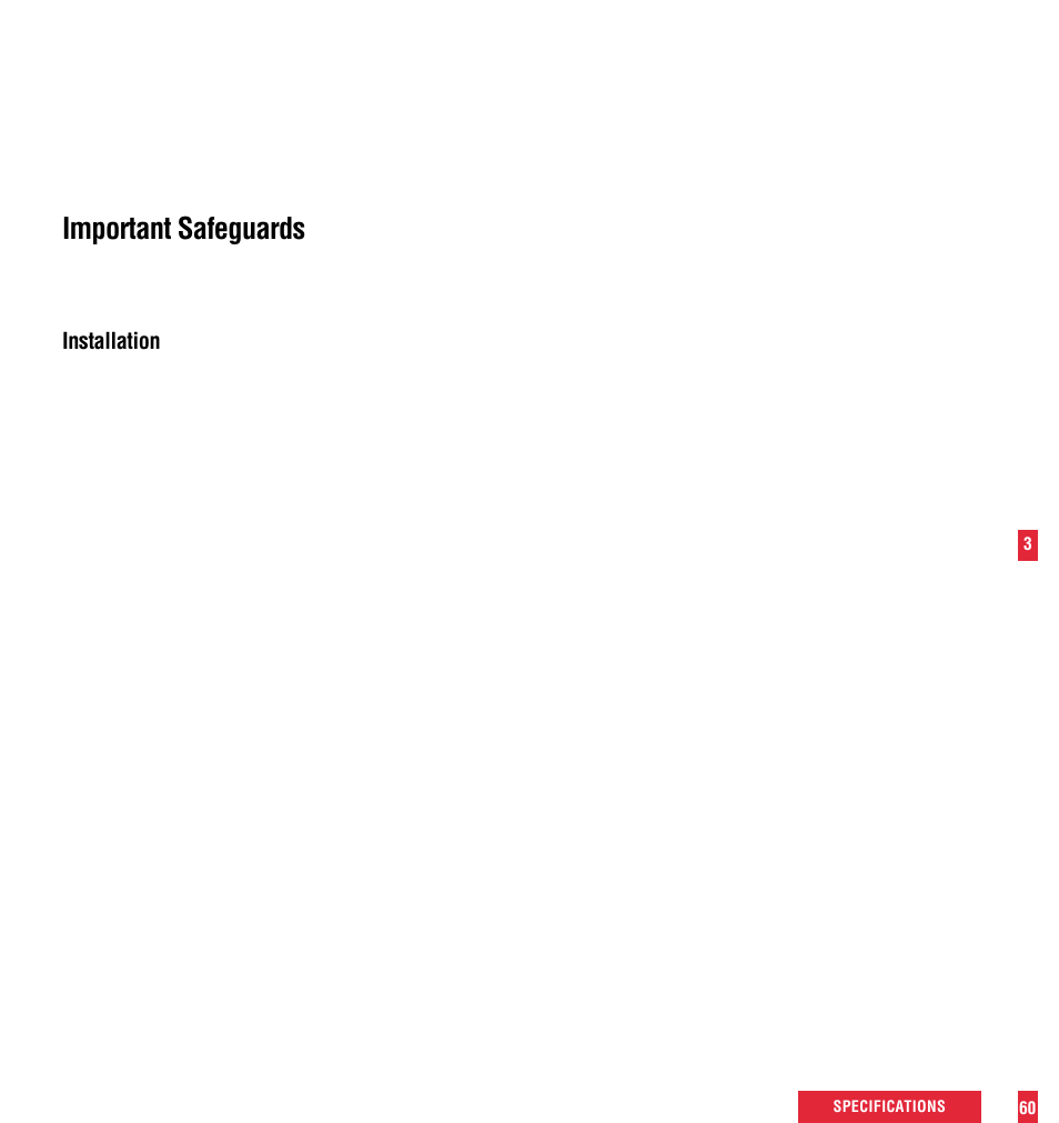 Important safeguards, Installation | NEC MultiSync MT600 User Manual | Page 4 / 32