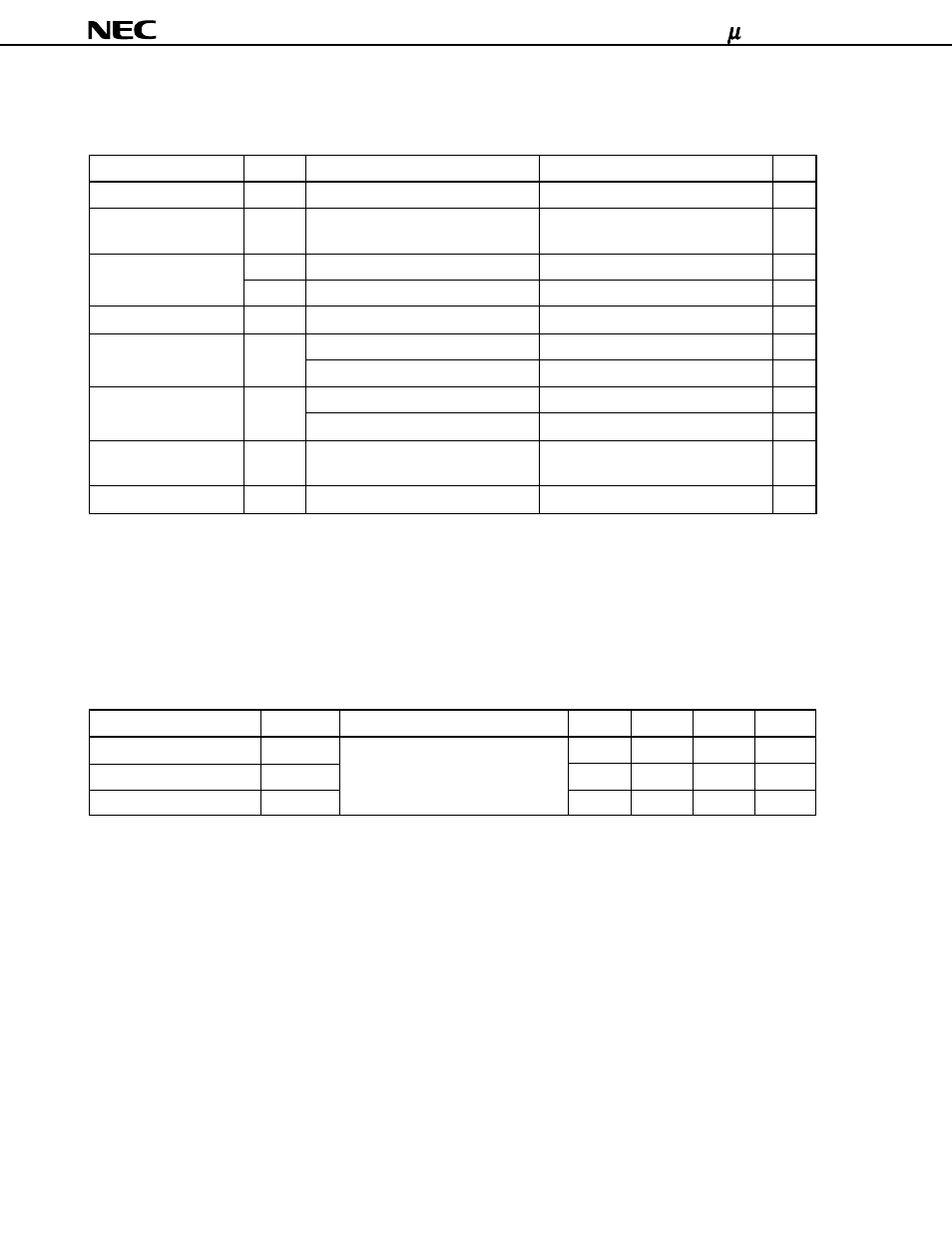 Electrical specifications | NEC uPD75P3116 User Manual | Page 32 / 70
