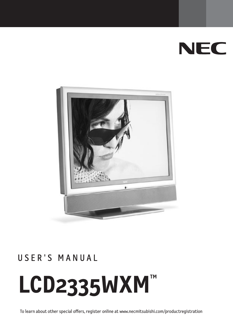 NEC MultiSync LCD2335WXM User Manual | 41 pages