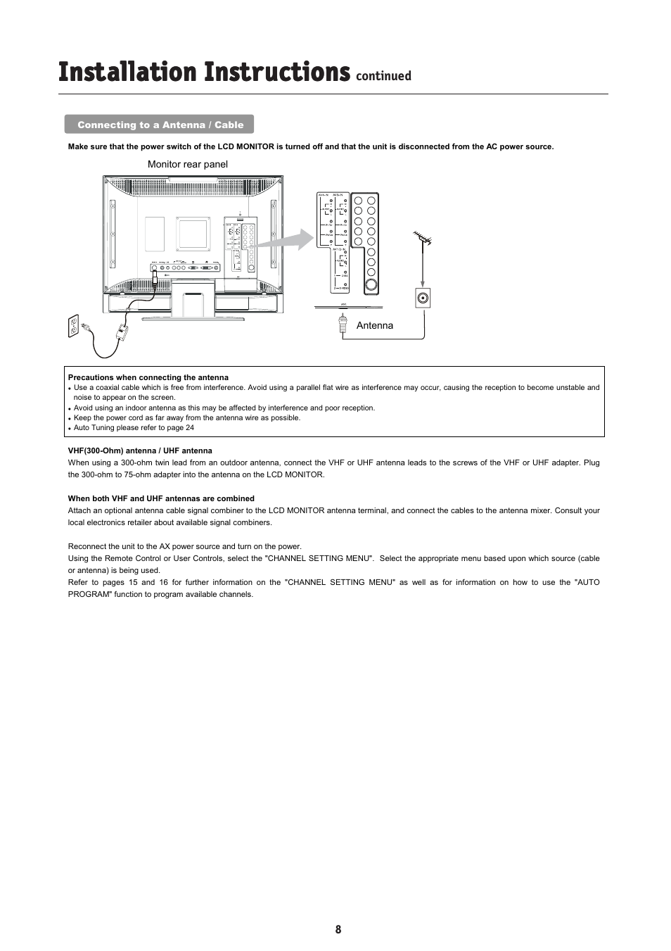 NEC MultiSync LCD2335WXM User Manual | Page 10 / 41