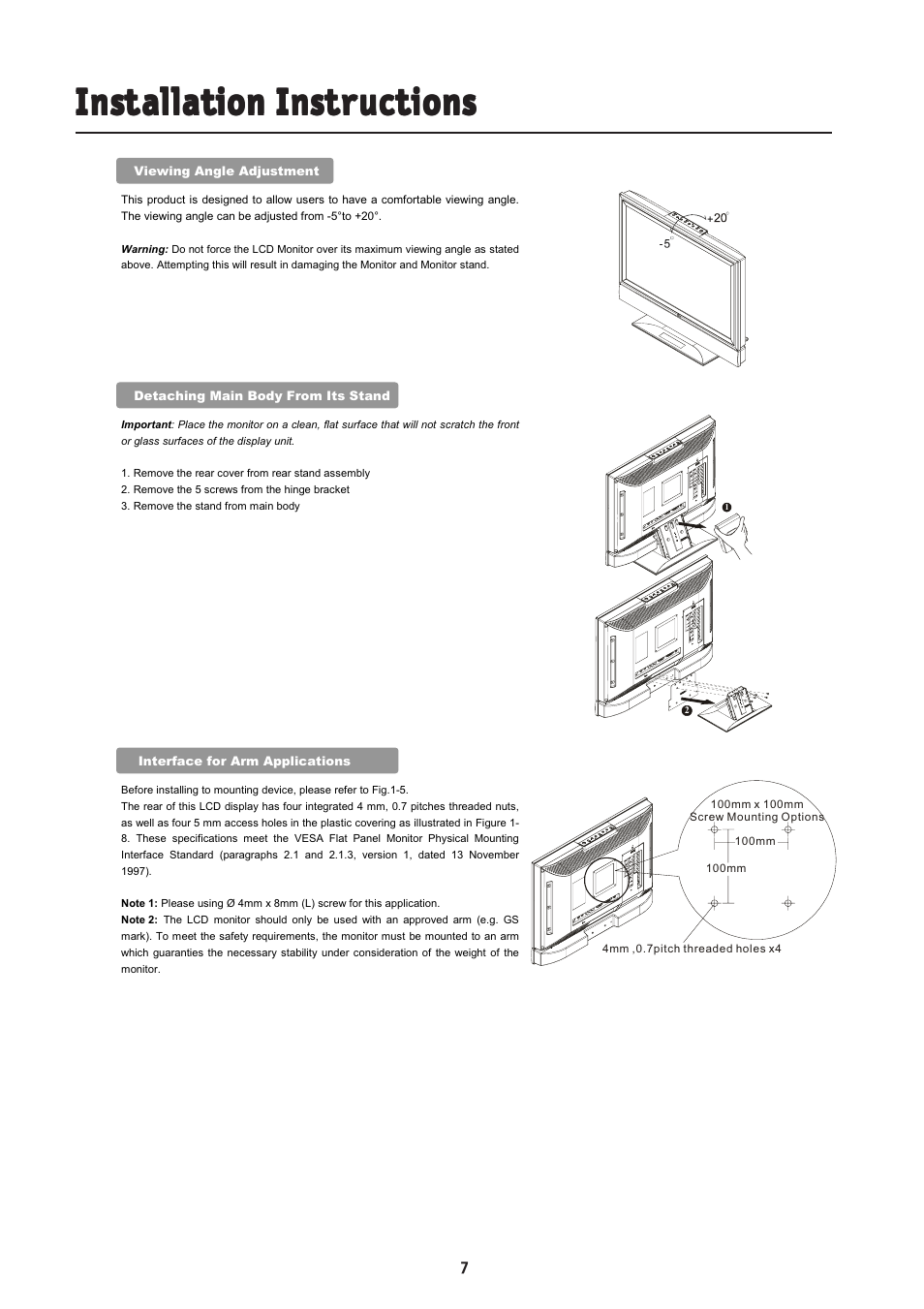 NEC MultiSync LCD2335WXM User Manual | Page 9 / 41