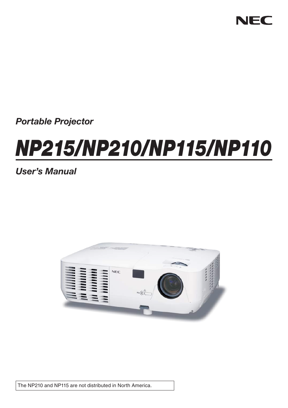 NEC NP110 User Manual | 92 pages