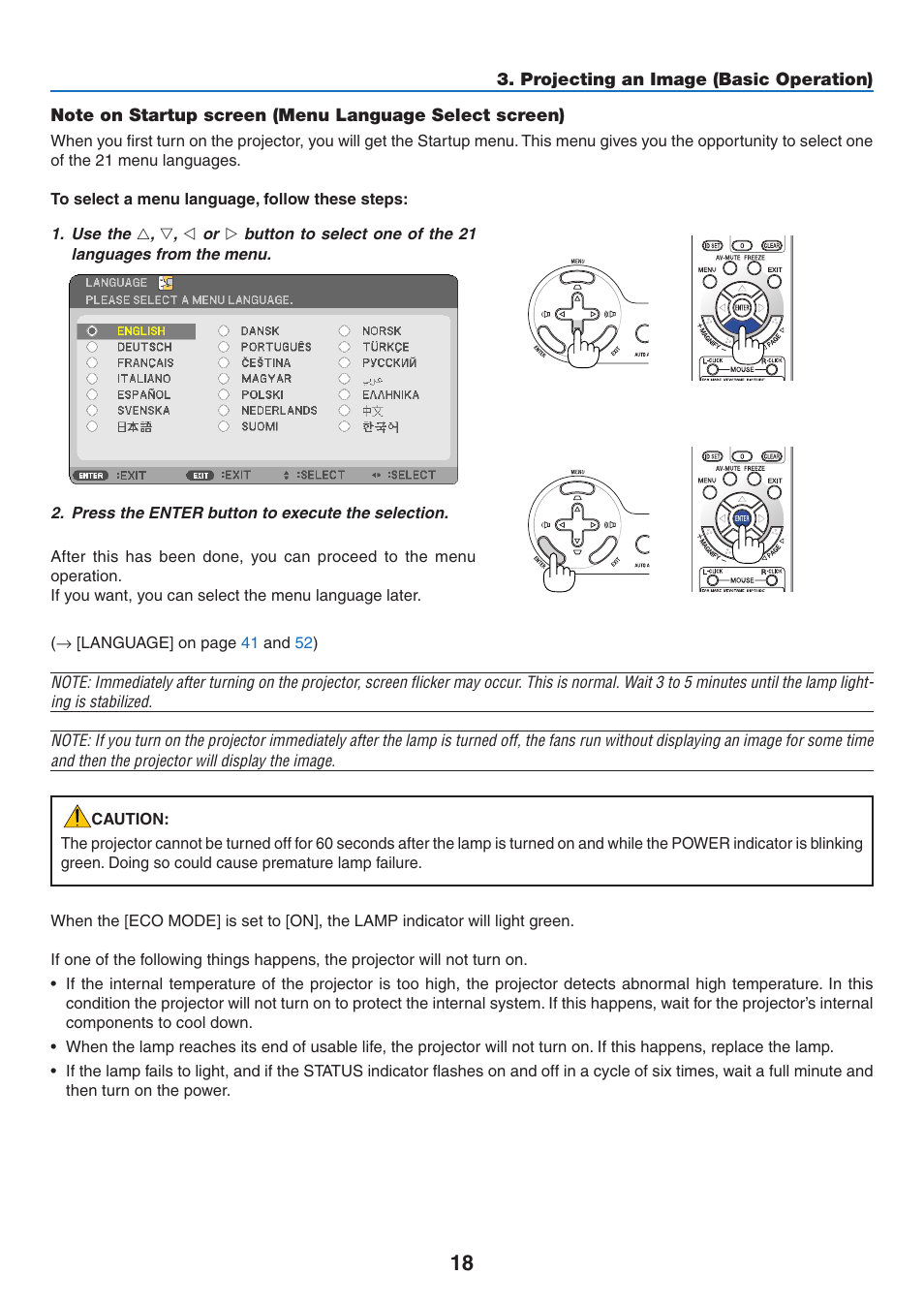 NEC NP110 User Manual | Page 27 / 92