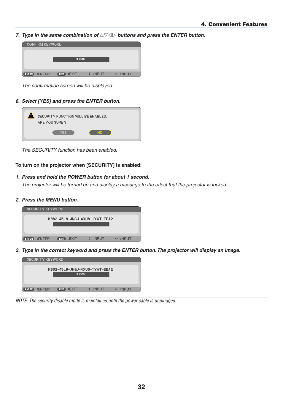 NEC NP110 User Manual | Page 41 / 92