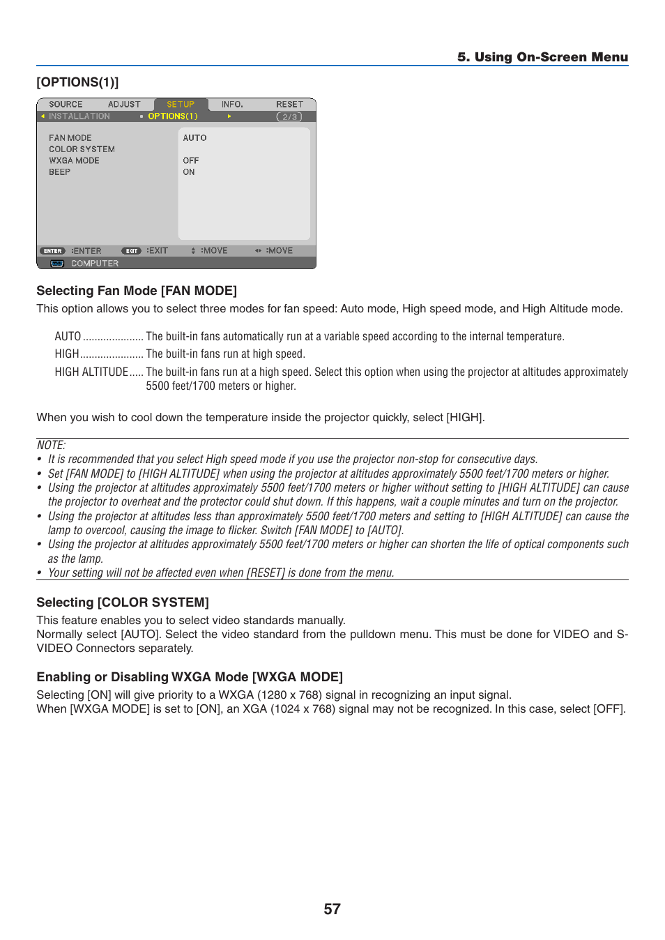 NEC NP110 User Manual | Page 66 / 92