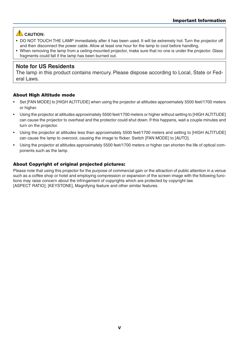 NEC NP110 User Manual | Page 7 / 92