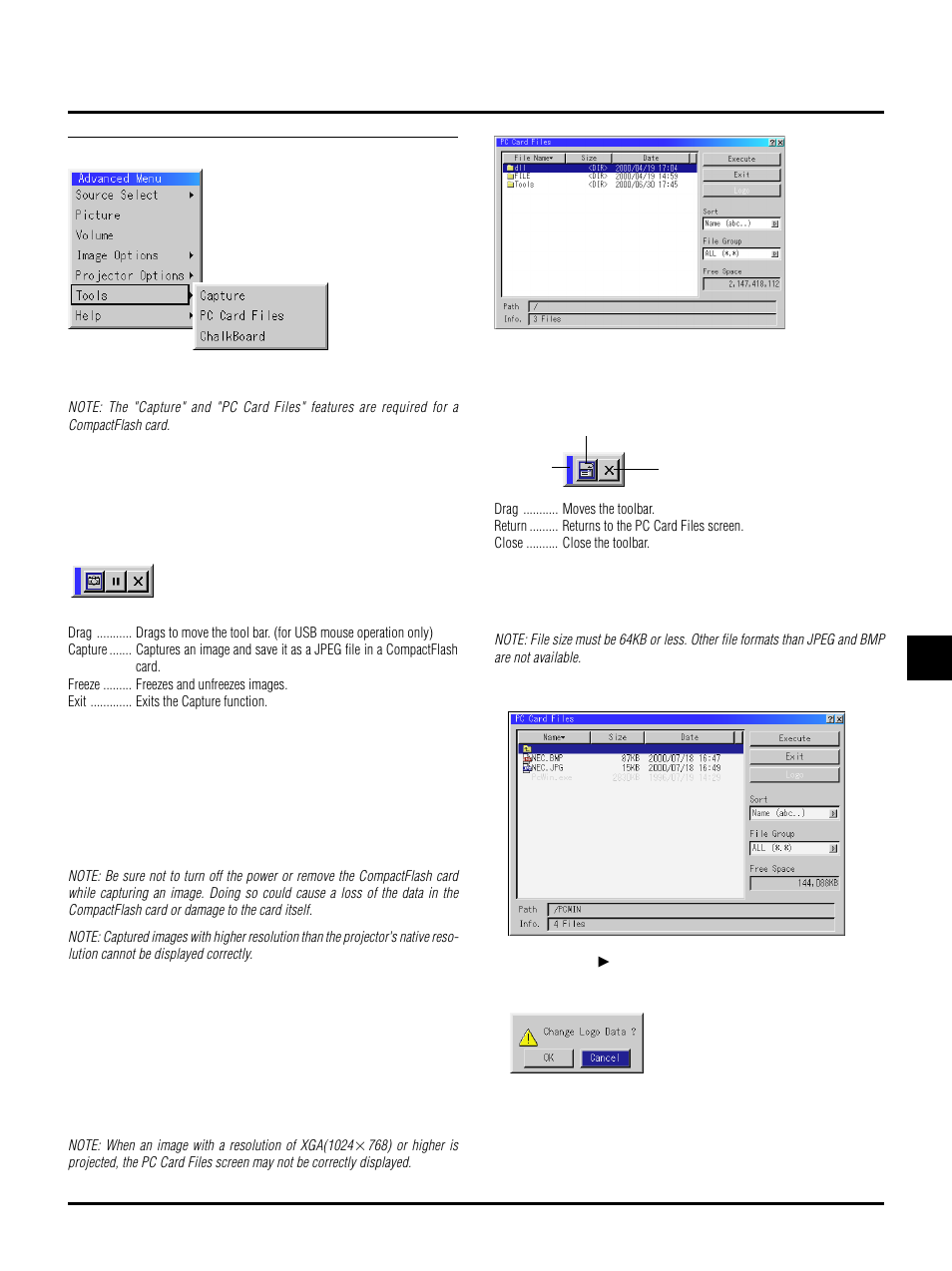 NEC LT150 User Manual | Page 43 / 59