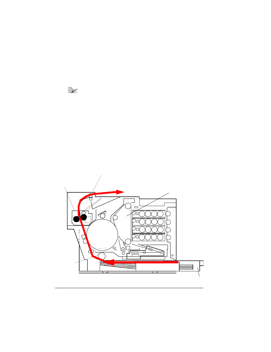 Automatic jam recovery, Understanding the media path | NEC MAGICOLOR 6110 User Manual | Page 74 / 216