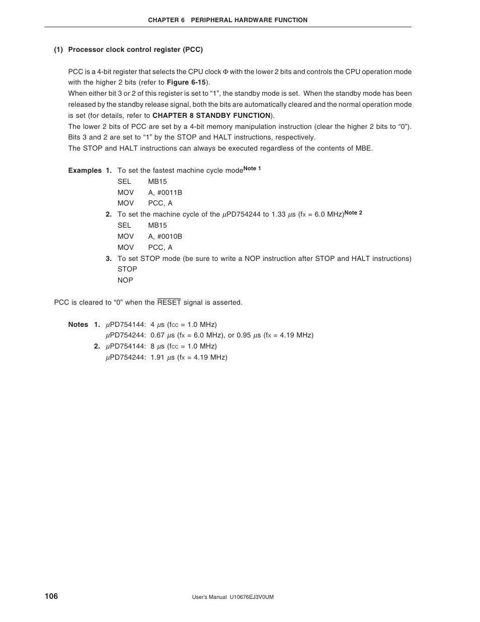 NEC PD754144 User Manual | Page 106 / 306