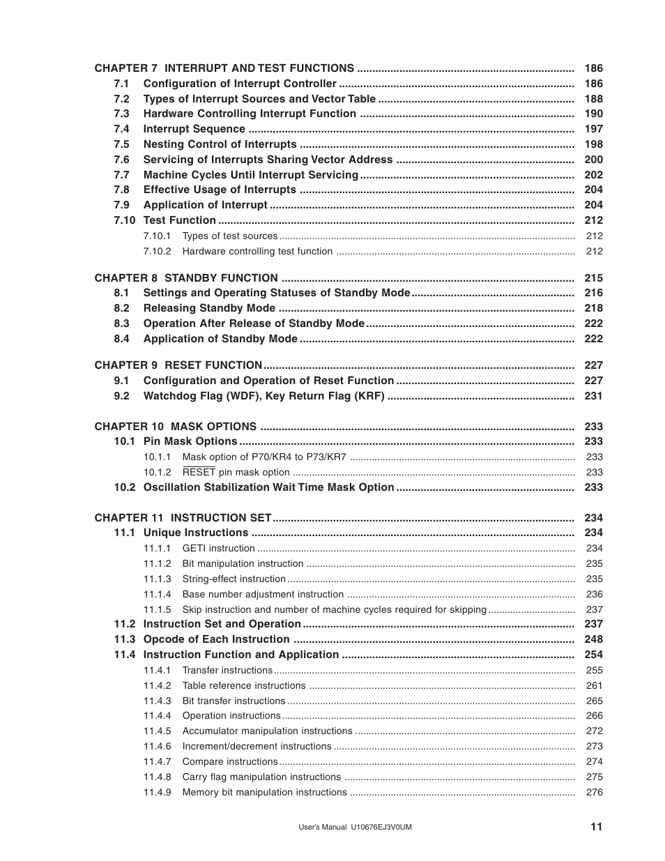 NEC PD754144 User Manual | Page 11 / 306