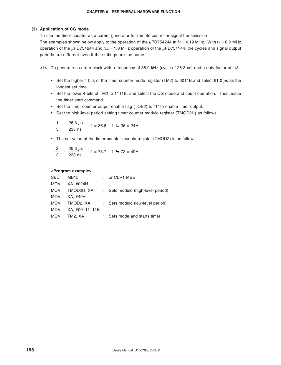 NEC PD754144 User Manual | Page 168 / 306