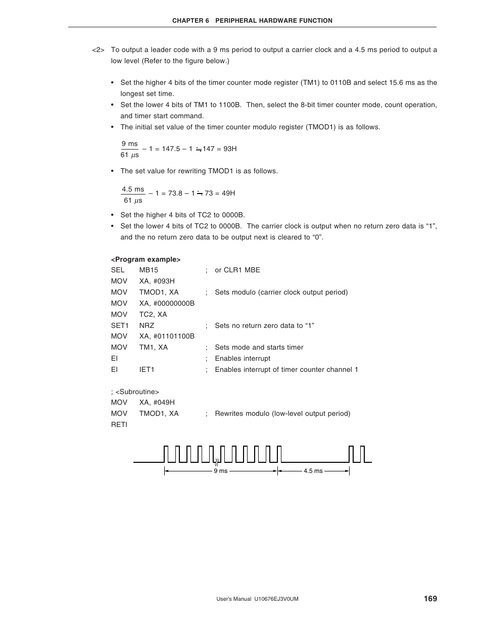 NEC PD754144 User Manual | Page 169 / 306