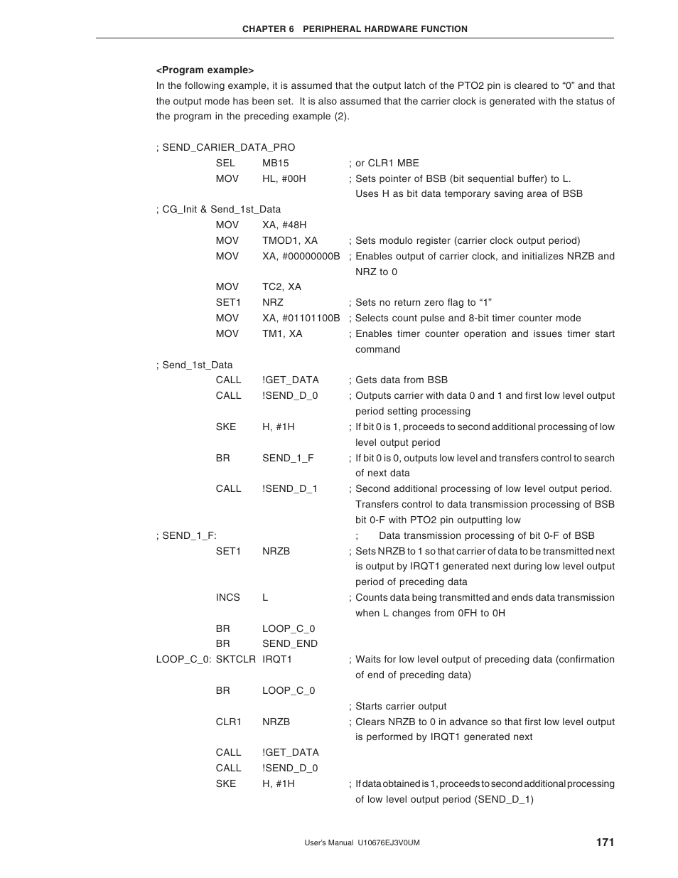 NEC PD754144 User Manual | Page 171 / 306