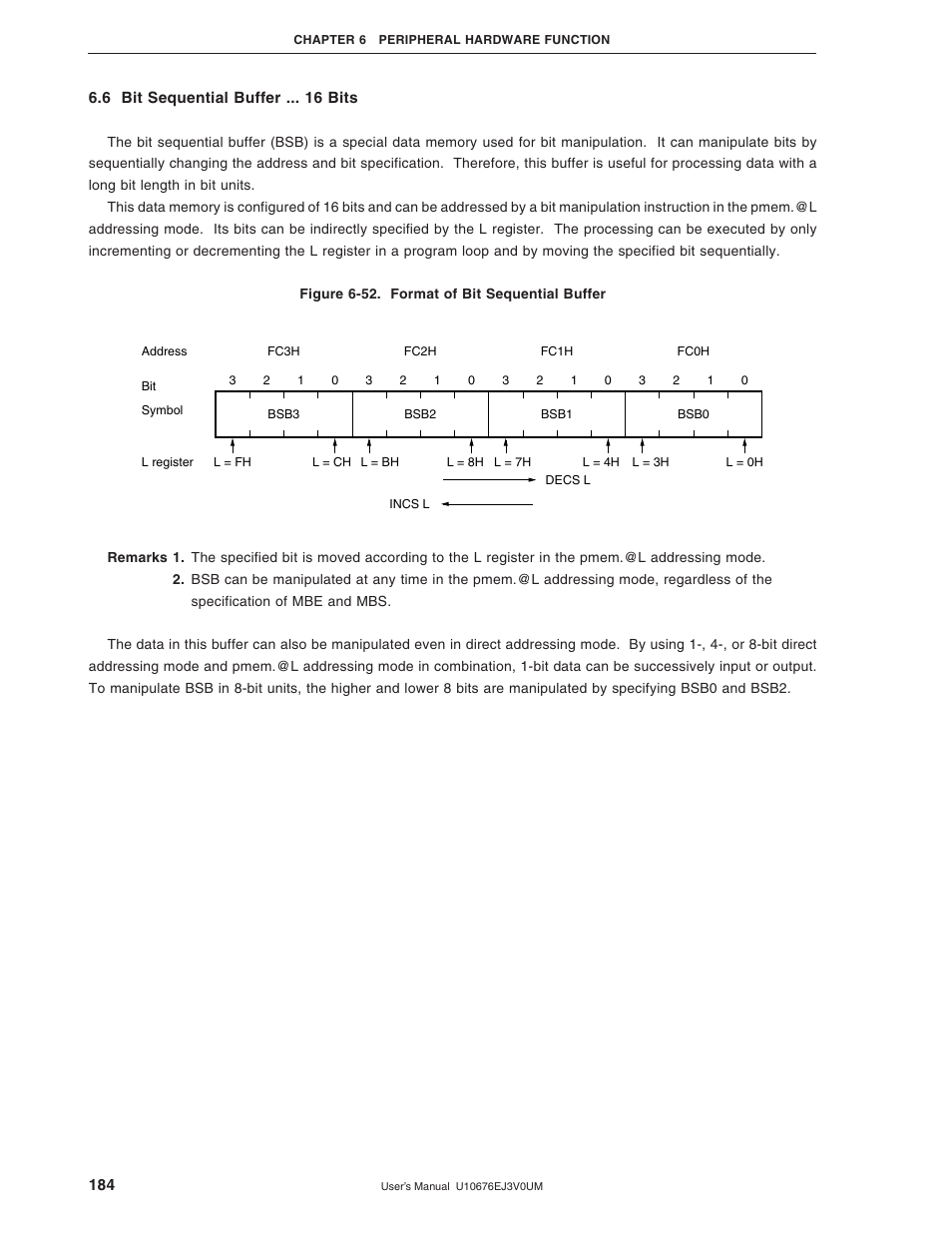 6 bit sequential buffer | NEC PD754144 User Manual | Page 184 / 306