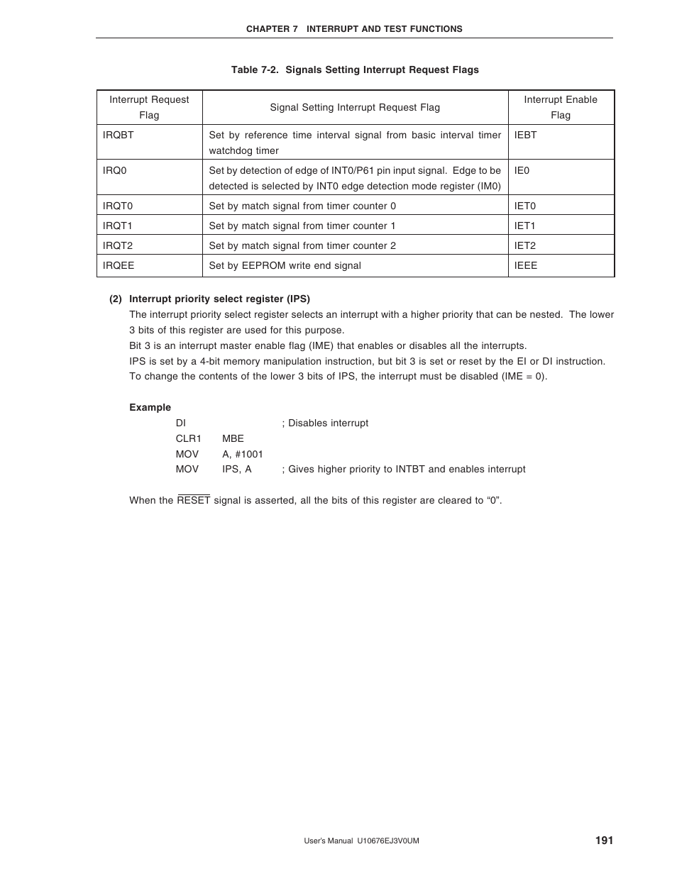 NEC PD754144 User Manual | Page 191 / 306