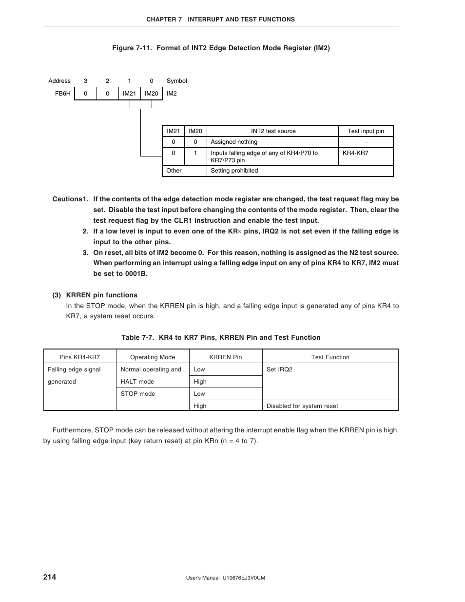 NEC PD754144 User Manual | Page 214 / 306