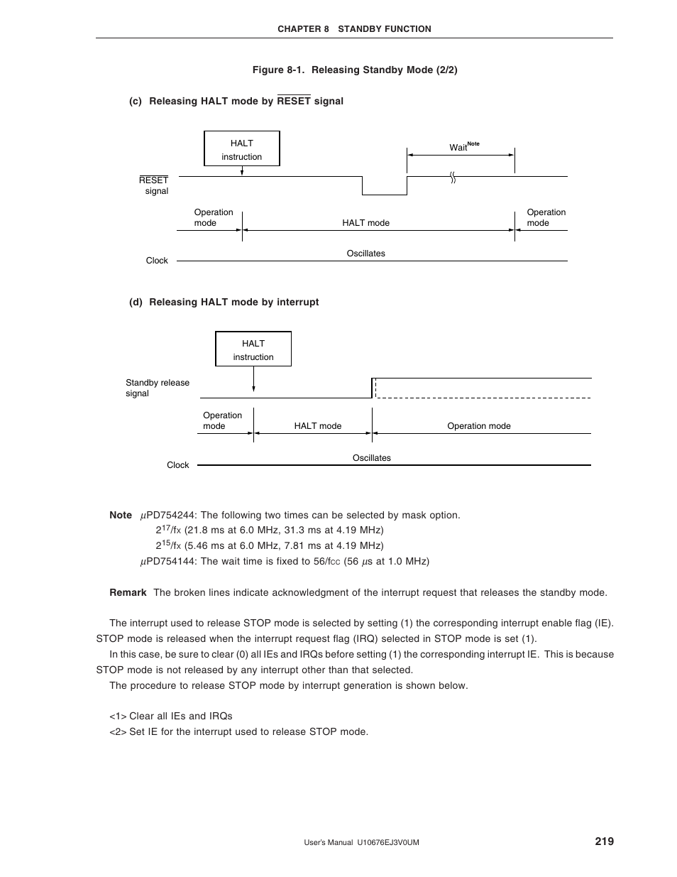 NEC PD754144 User Manual | Page 219 / 306