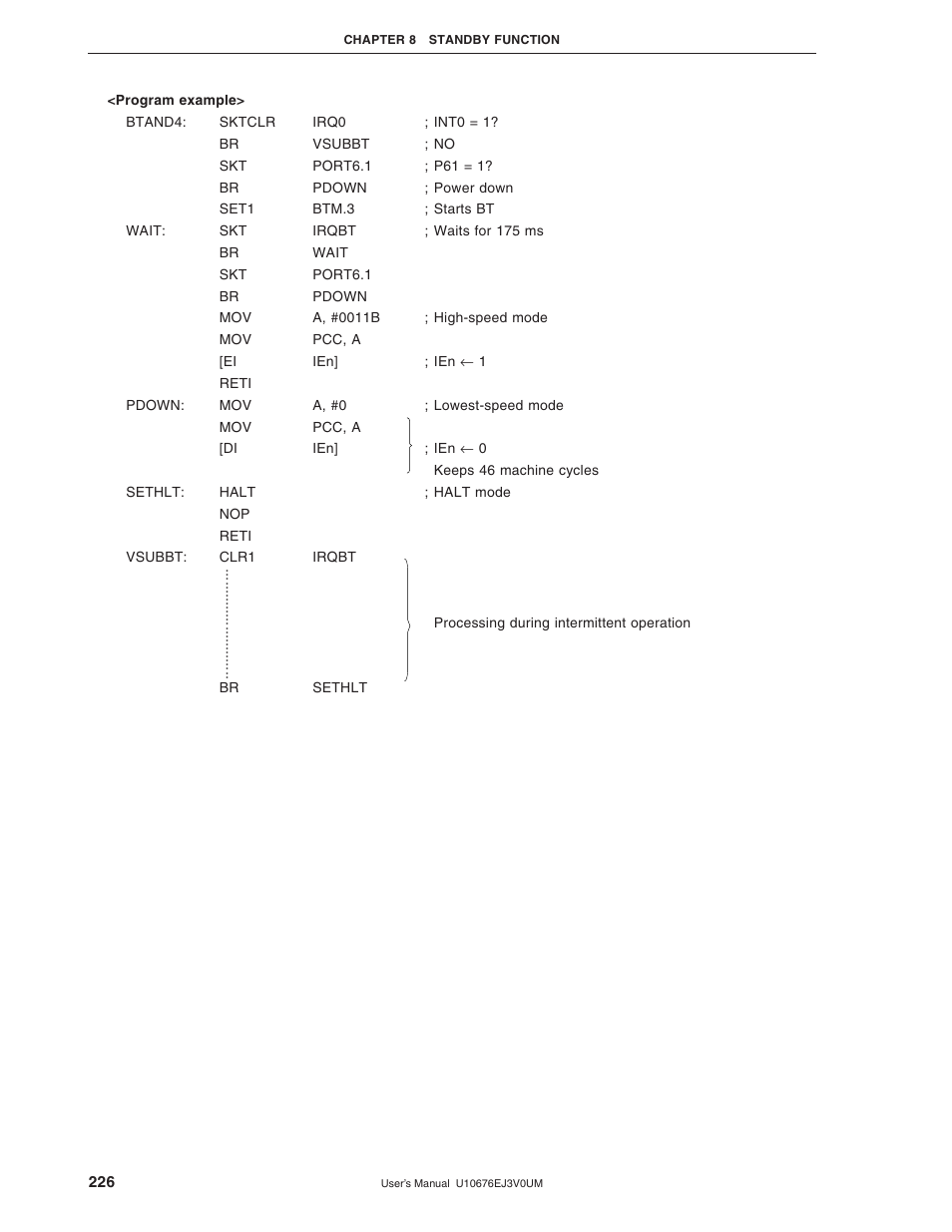 NEC PD754144 User Manual | Page 226 / 306