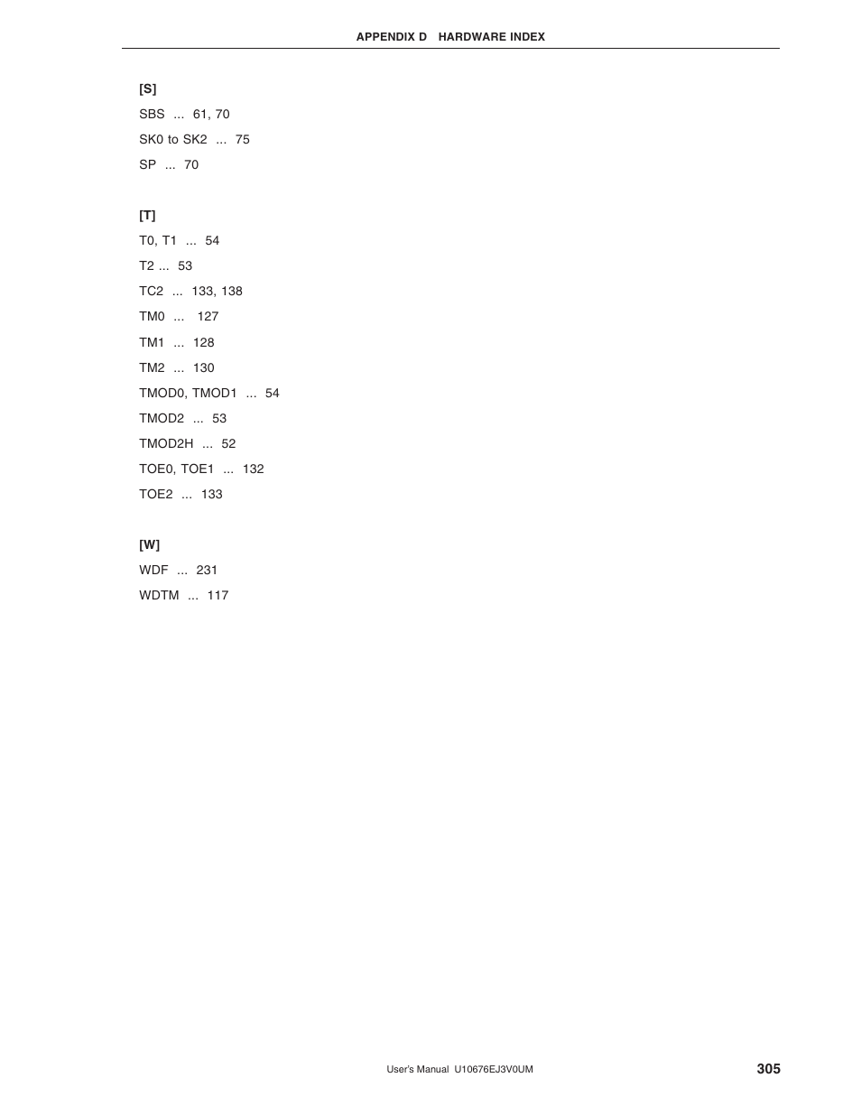 NEC PD754144 User Manual | Page 305 / 306