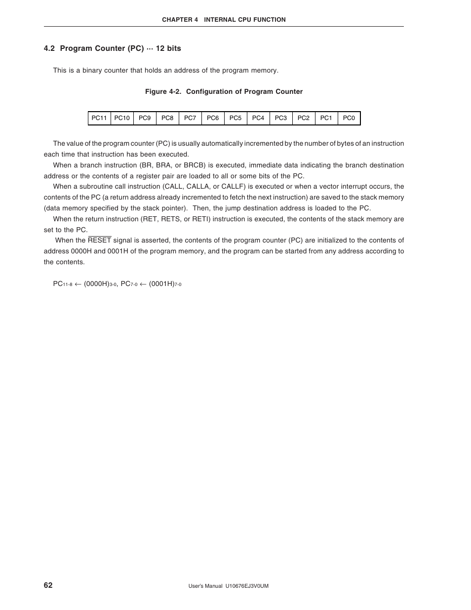 2 program counter (pc) | NEC PD754144 User Manual | Page 62 / 306