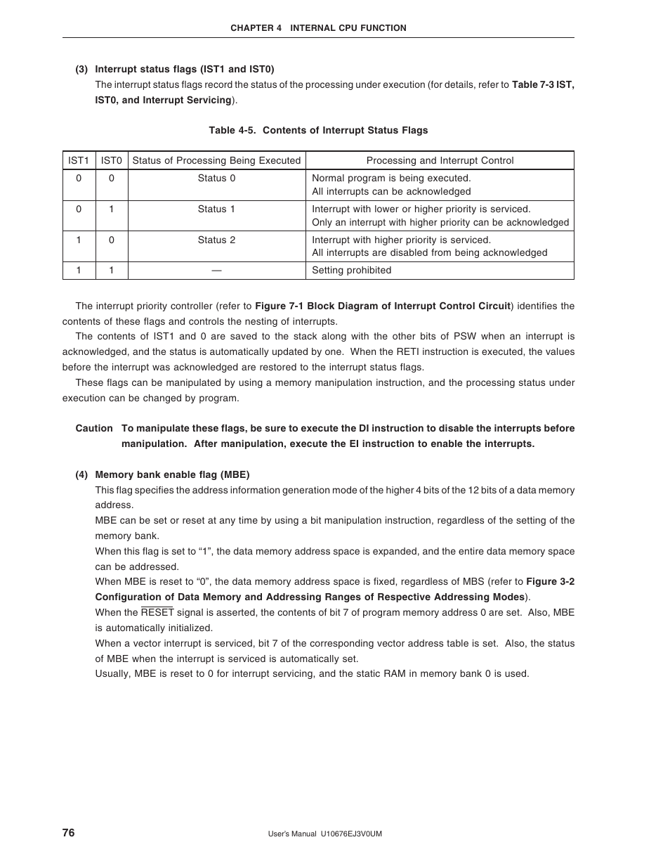 NEC PD754144 User Manual | Page 76 / 306