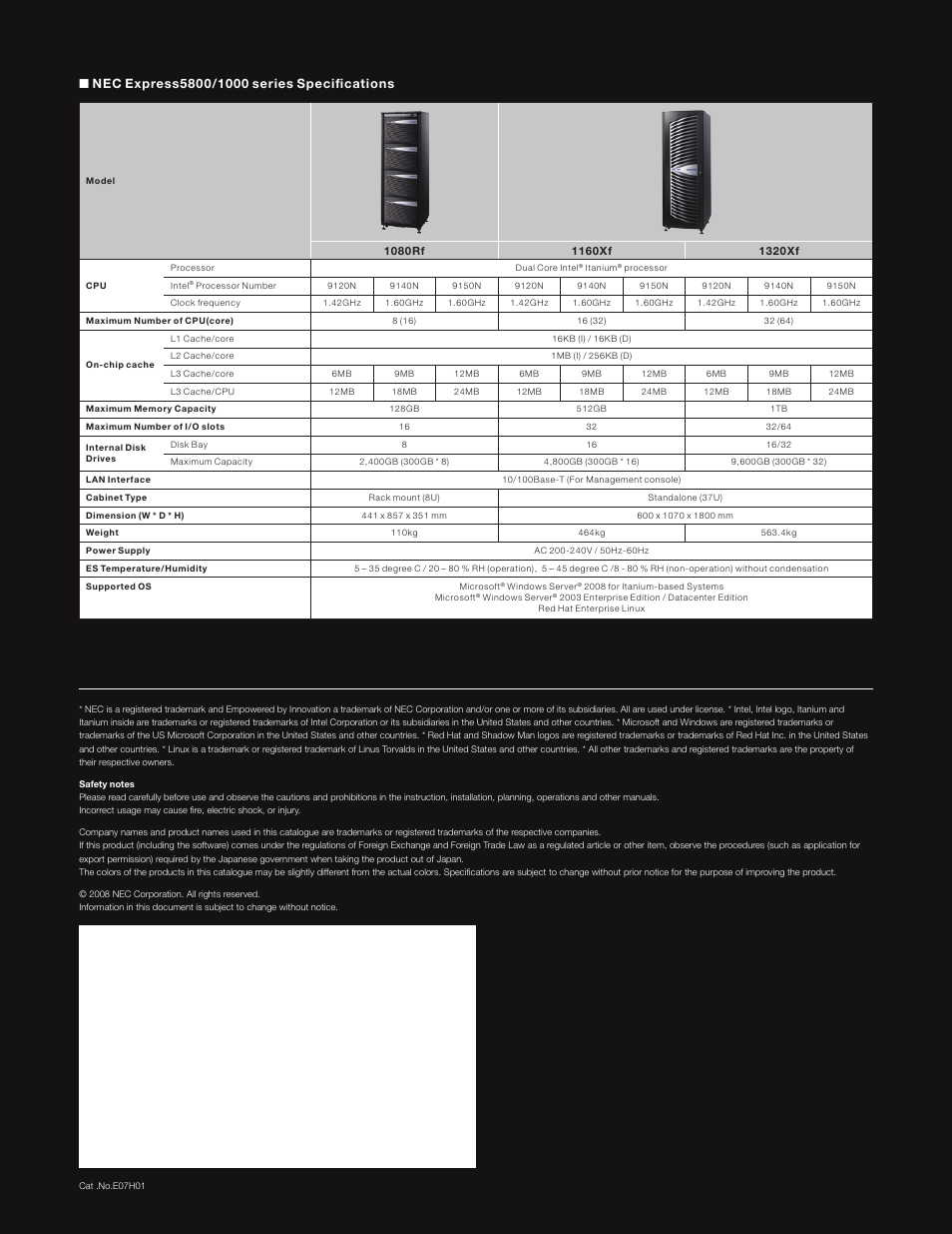 NEC 1000 Series User Manual | Page 12 / 12