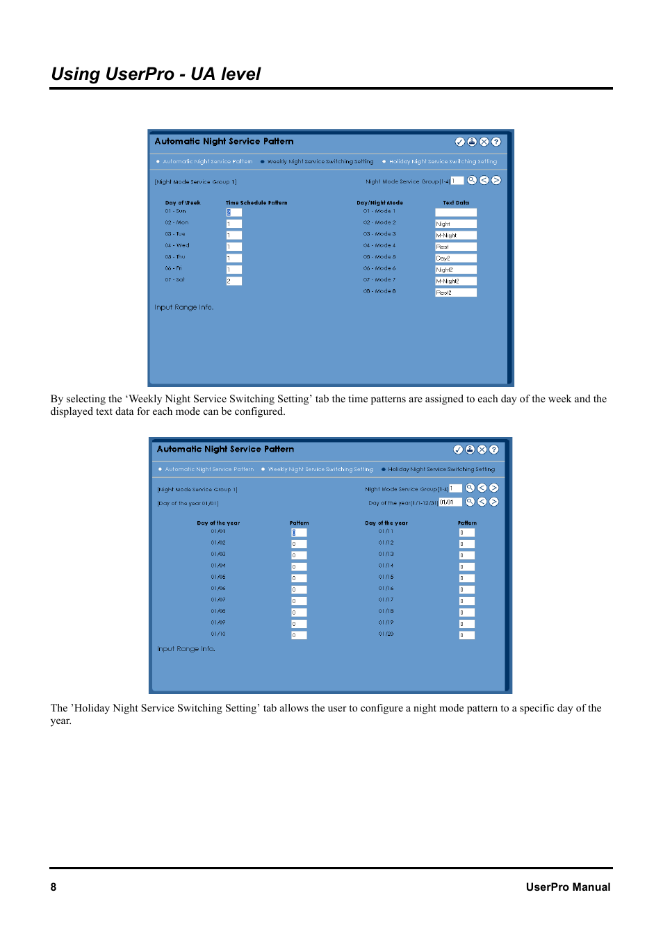 Using userpro - ua level | NEC XN120 User Manual | Page 14 / 30