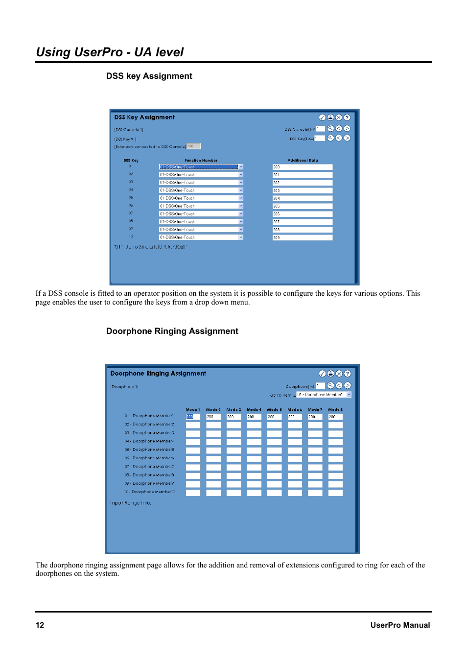 Using userpro - ua level | NEC XN120 User Manual | Page 18 / 30