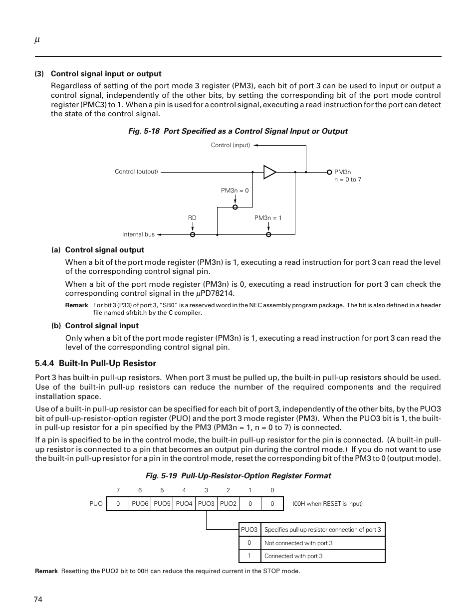 4 built-in pull-up resistor | NEC PD78214 User Manual | Page 103 / 487