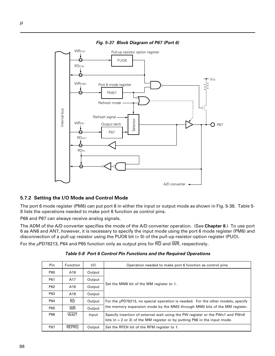 2 setting the i/o mode and control mode | NEC PD78214 User Manual | Page 117 / 487