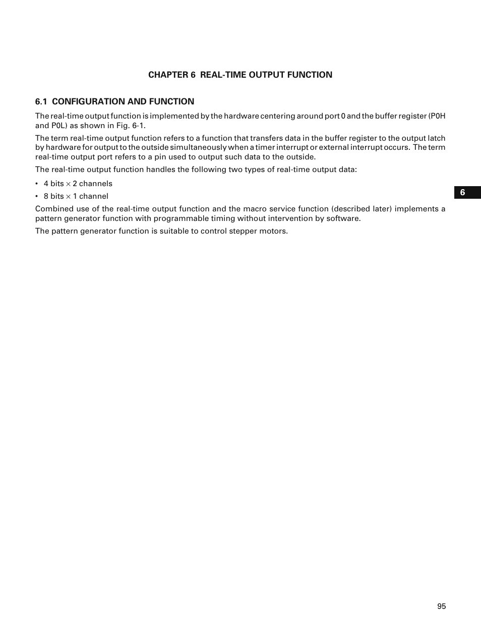 Chapter 6 real-time output function, 1 configuration and function | NEC PD78214 User Manual | Page 124 / 487