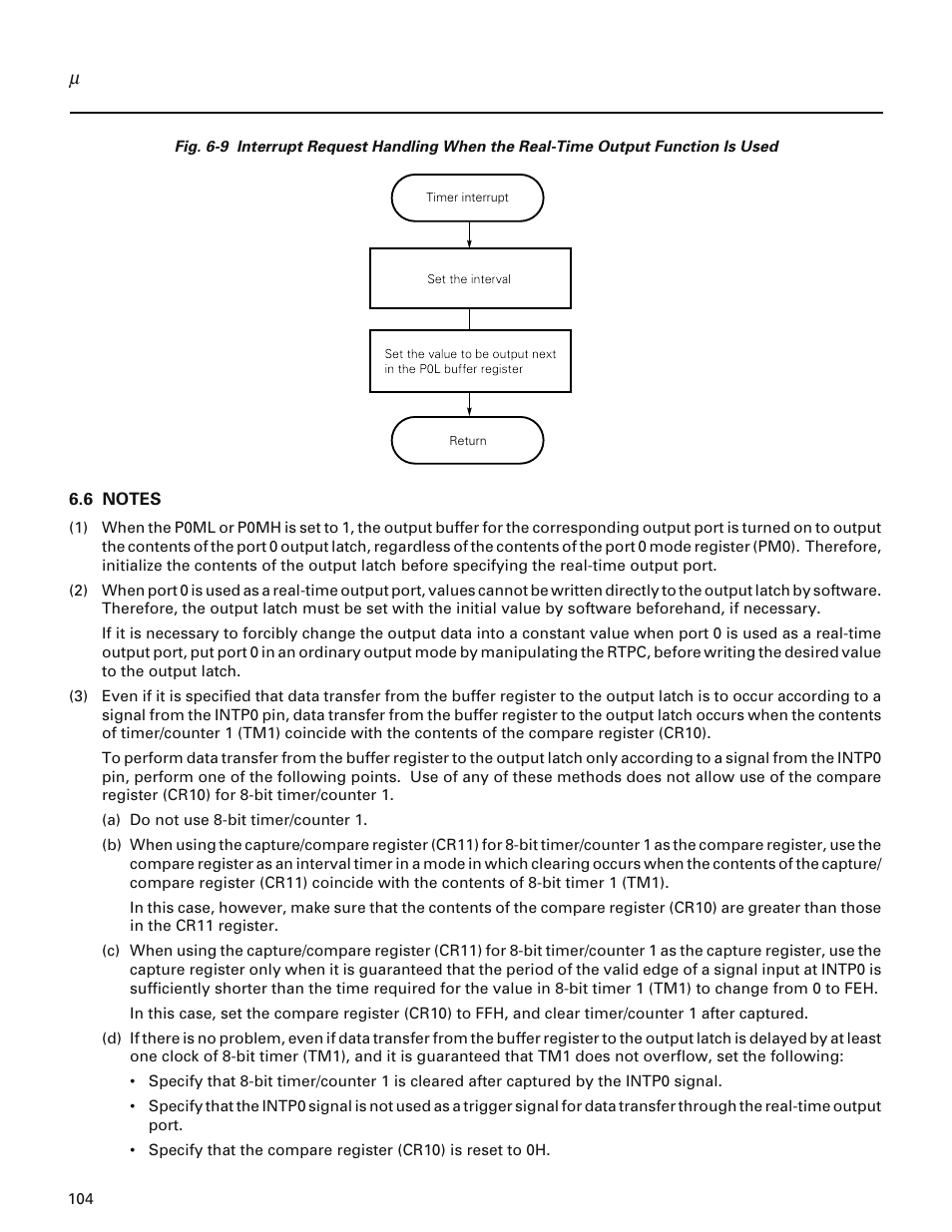 6 notes | NEC PD78214 User Manual | Page 133 / 487