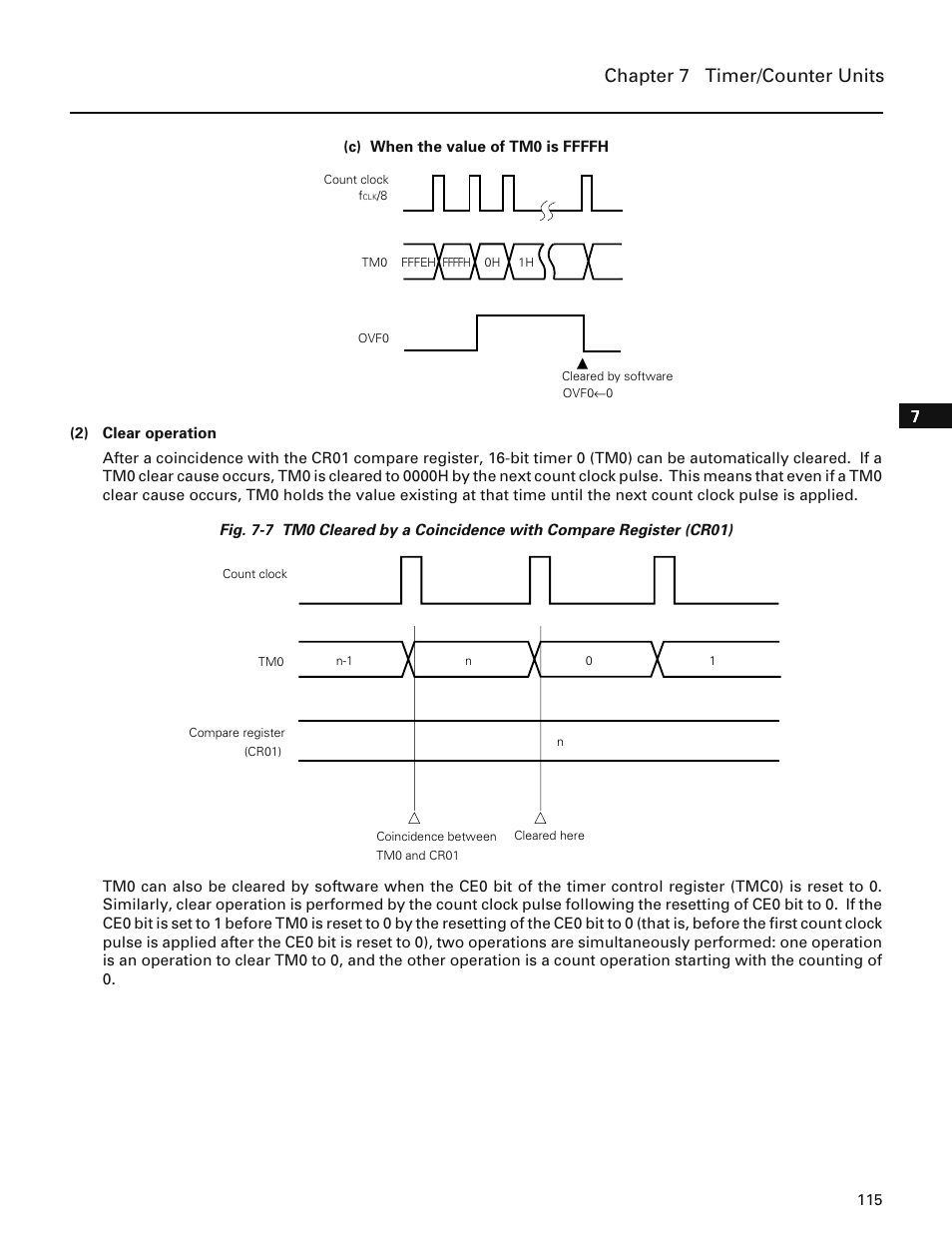 Chapter 7 timer/counter units | NEC PD78214 User Manual | Page 144 / 487