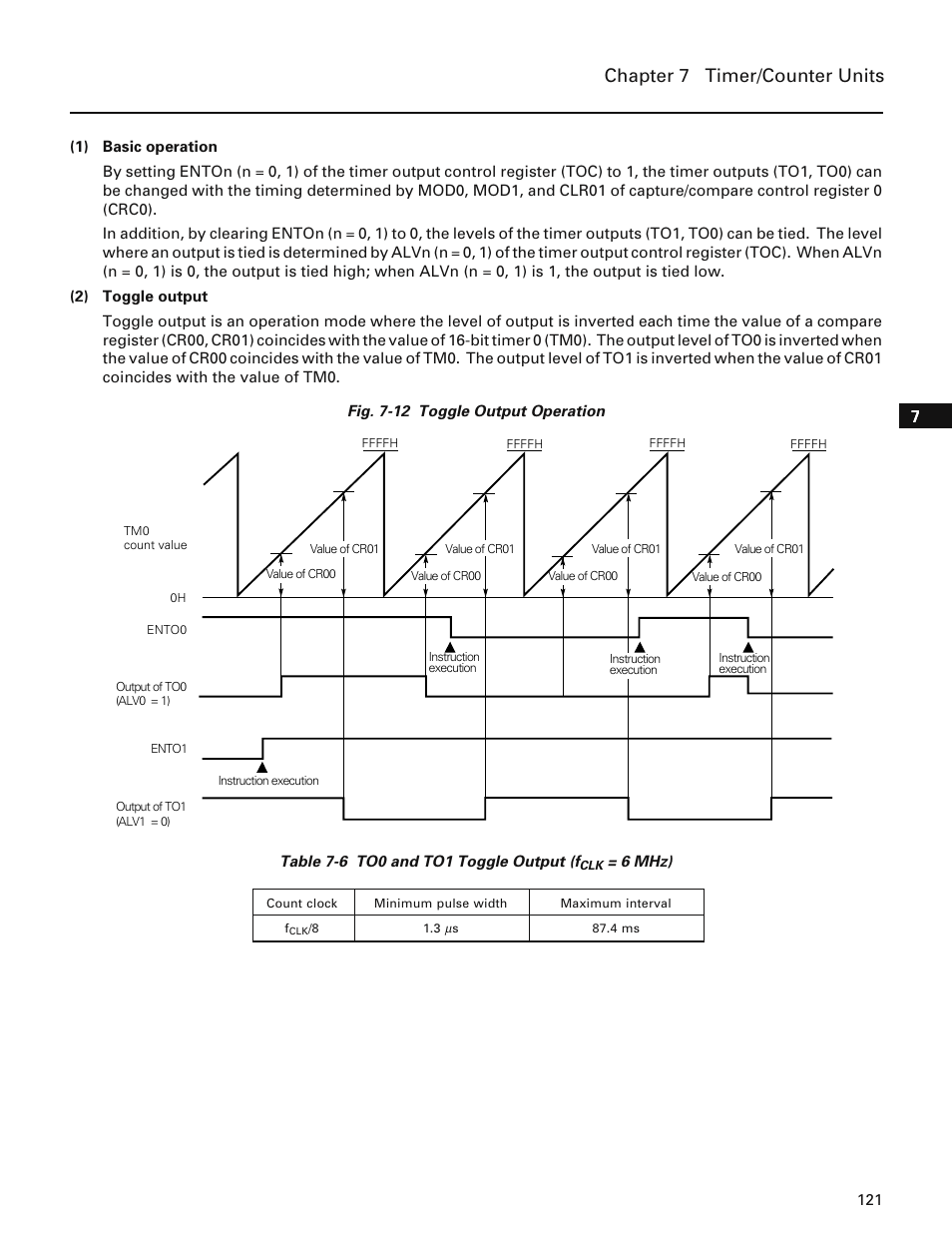 Chapter 7 timer/counter units | NEC PD78214 User Manual | Page 150 / 487
