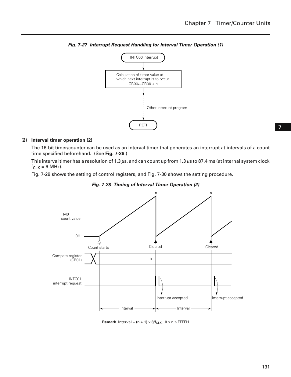 Chapter 7 timer/counter units | NEC PD78214 User Manual | Page 160 / 487