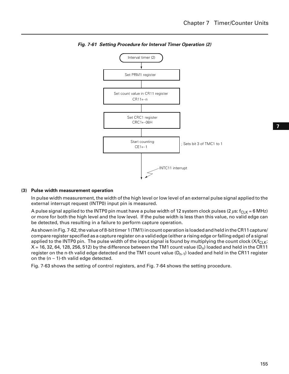 Chapter 7 timer/counter units | NEC PD78214 User Manual | Page 184 / 487