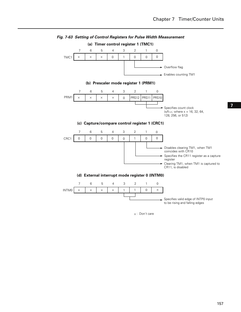 Chapter 7 timer/counter units | NEC PD78214 User Manual | Page 186 / 487