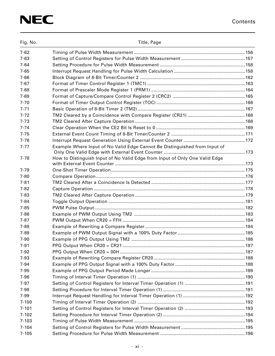 NEC PD78214 User Manual | Page 22 / 487