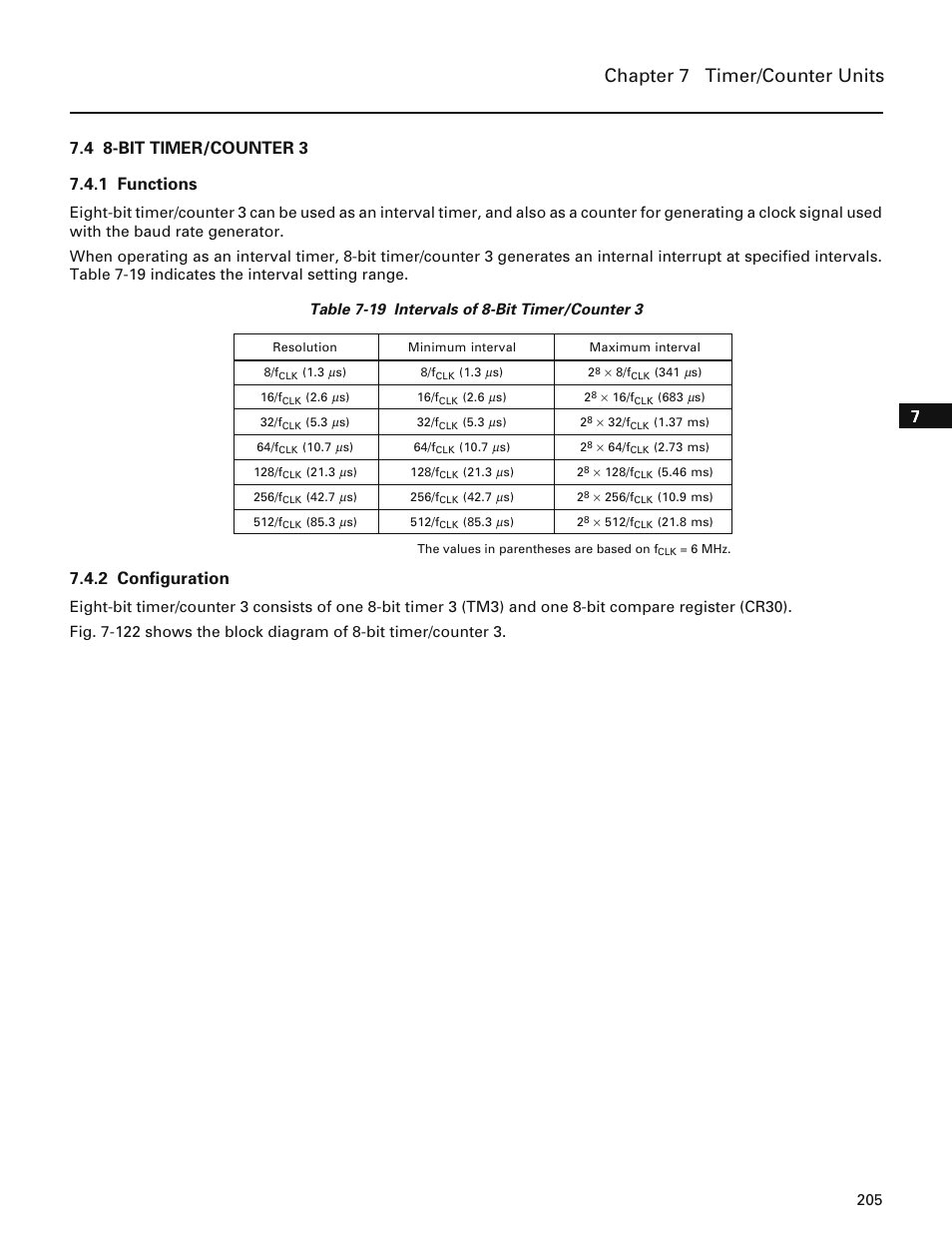 4 8-bit timer/counter 3, 1 functions, 2 configuration | Chapter 7 timer/counter units | NEC PD78214 User Manual | Page 234 / 487