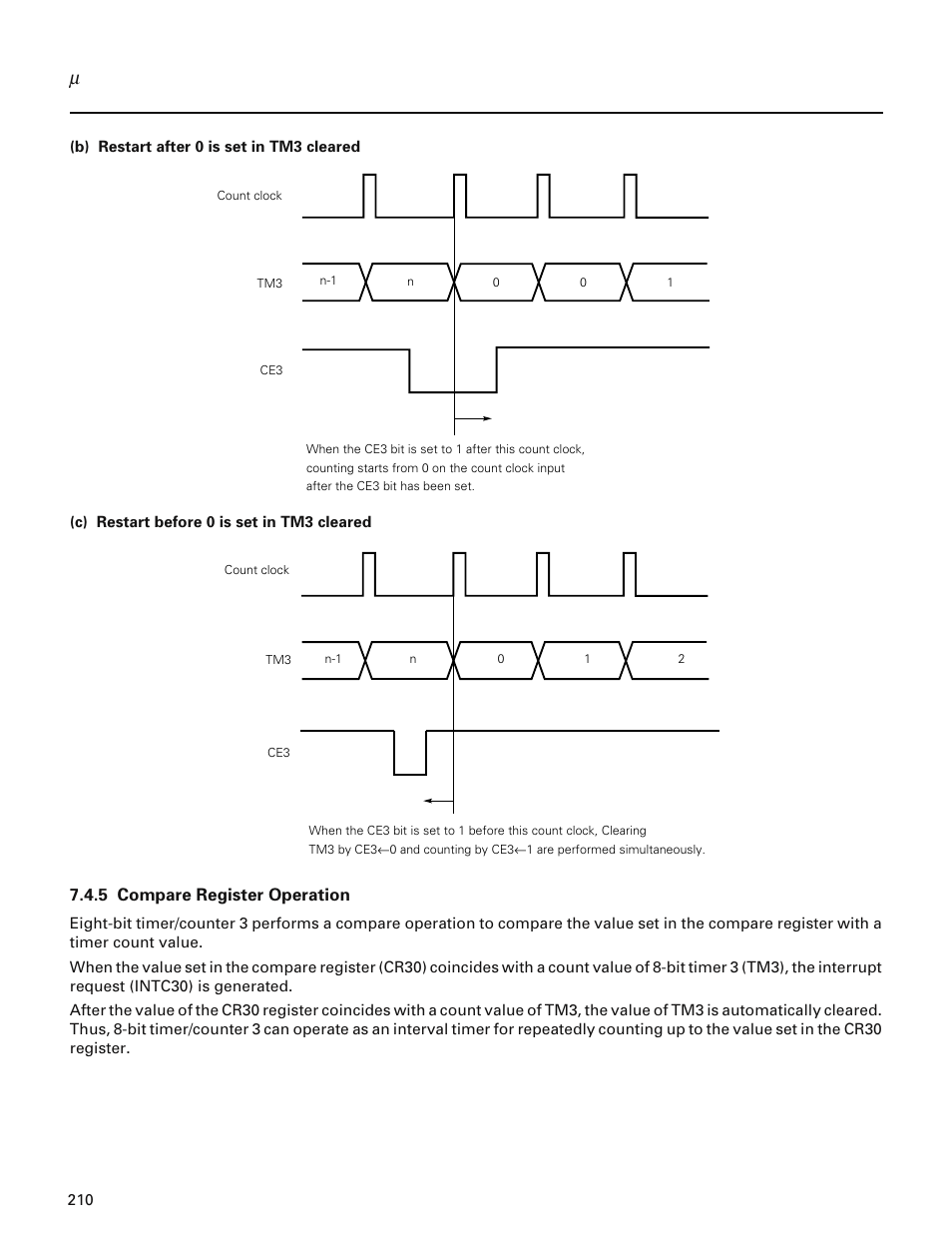 5 compare register operation | NEC PD78214 User Manual | Page 239 / 487