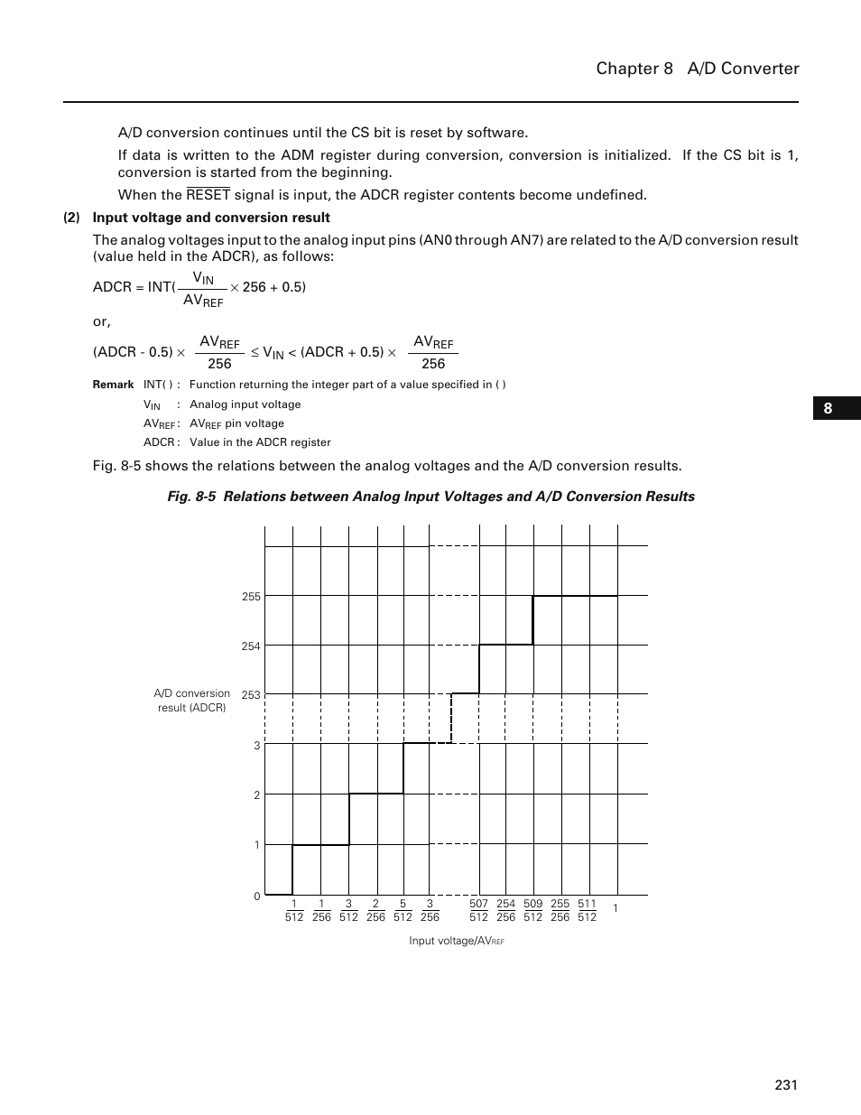 Chapter 8 a/d converter | NEC PD78214 User Manual | Page 260 / 487