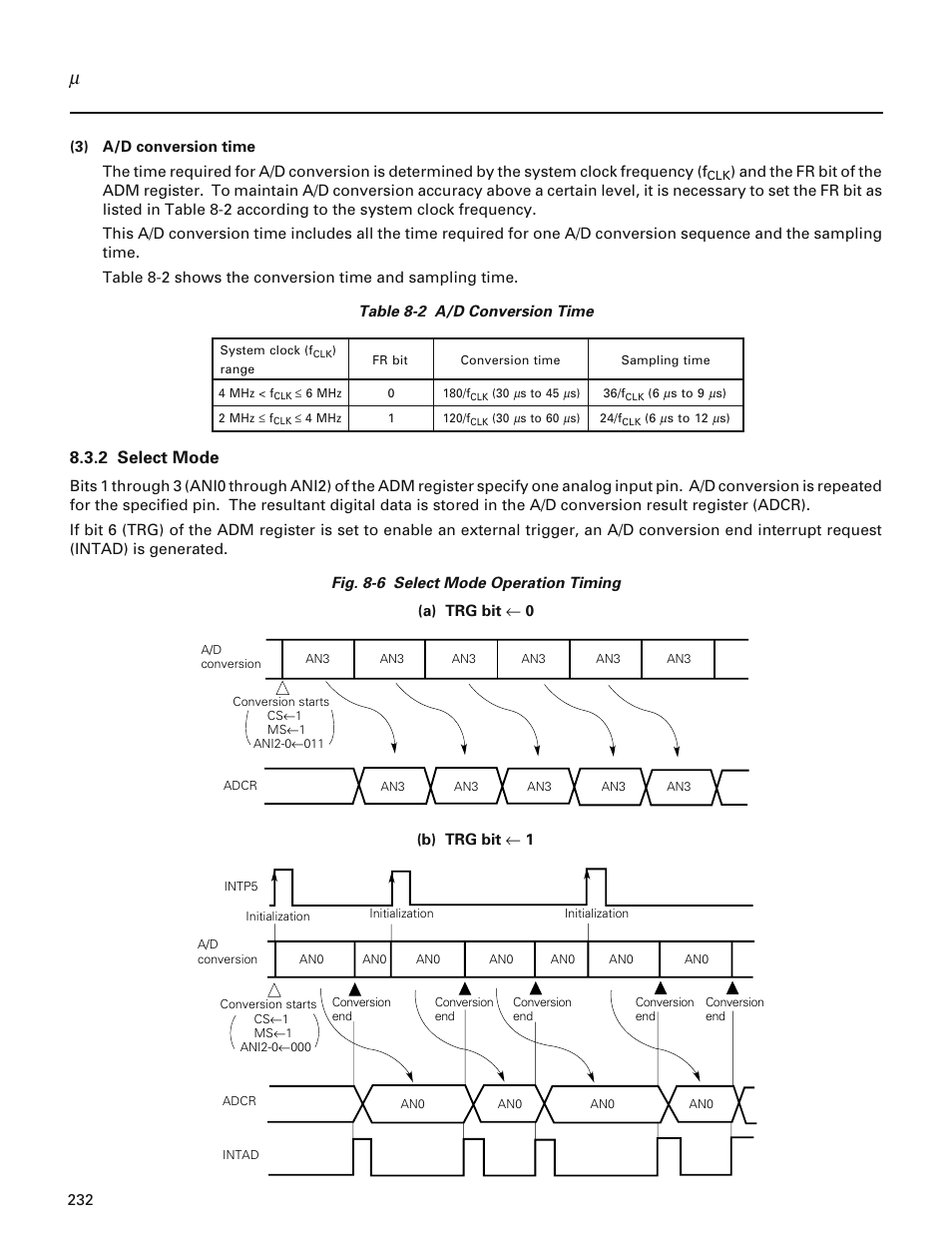 2 select mode | NEC PD78214 User Manual | Page 261 / 487