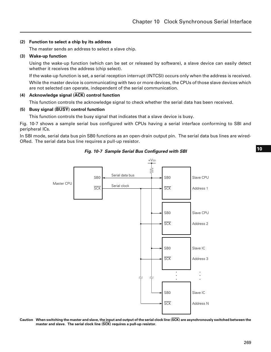 Chapter 10 clock synchronous serial interface | NEC PD78214 User Manual | Page 298 / 487
