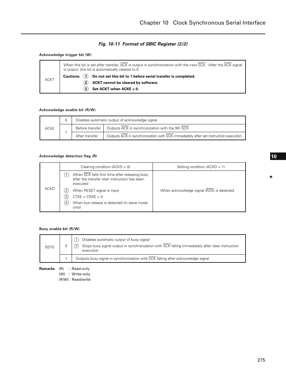 Chapter 10 clock synchronous serial interface | NEC PD78214 User Manual | Page 304 / 487