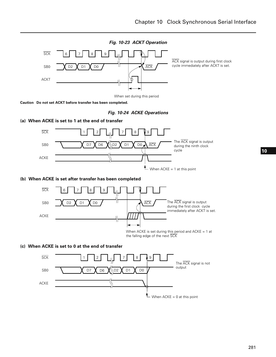 Chapter 10 clock synchronous serial interface | NEC PD78214 User Manual | Page 310 / 487