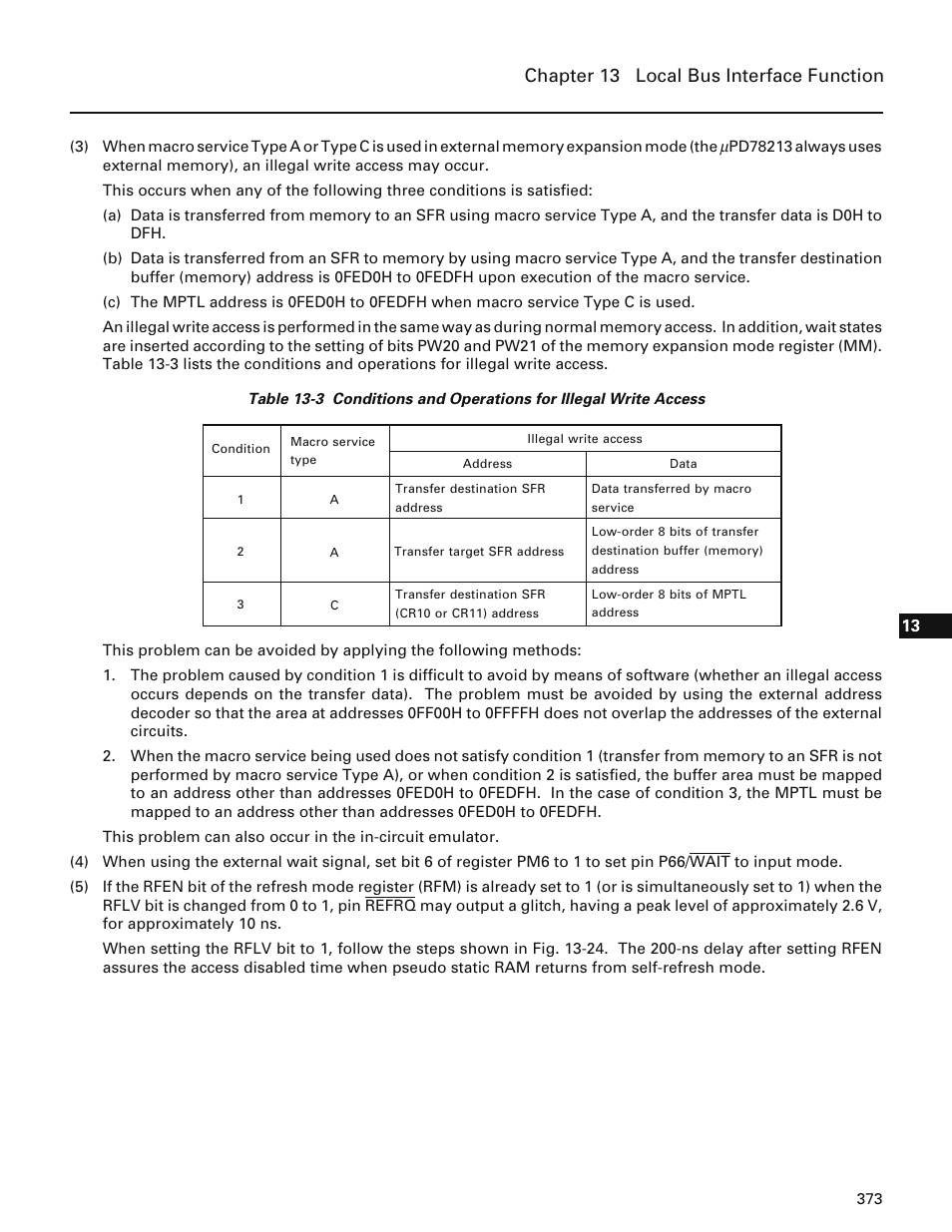 Chapter 13 local bus interface function | NEC PD78214 User Manual | Page 402 / 487