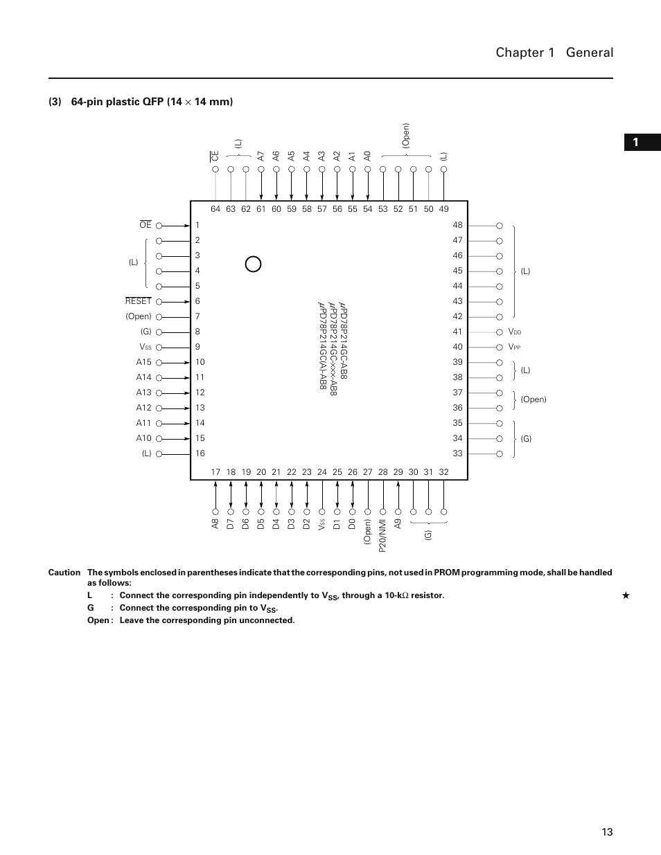 Chapter 1 general | NEC PD78214 User Manual | Page 42 / 487